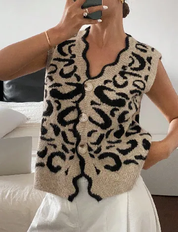 Vesta SHEIN, animal print Animal print