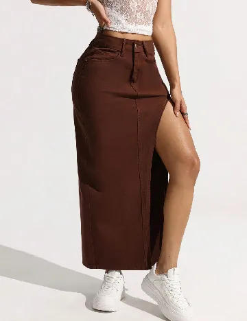 Fusta SHEIN, maro Maro