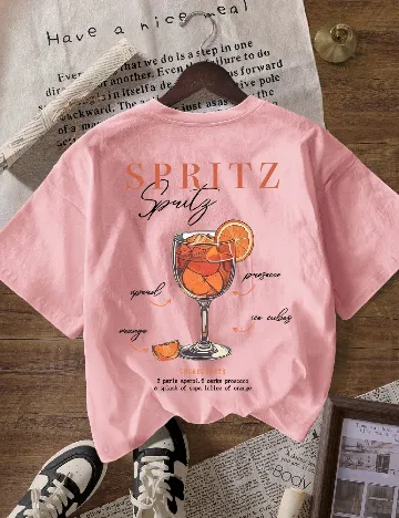 Tricou SHEIN, roz Roz