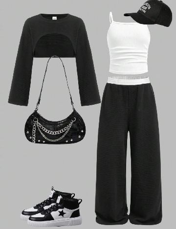 Compleu Shein Kids, negru