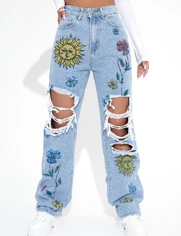 Blugi SHEIN, albastru Albastru