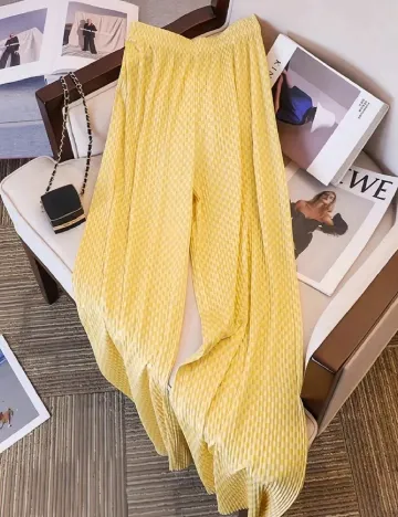 Pantaloni SHEIN, galben Galben