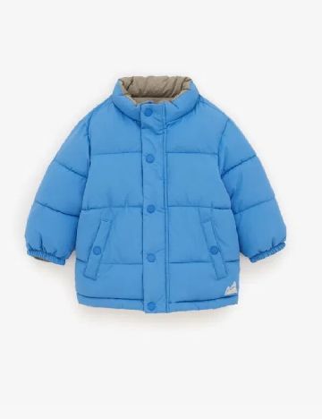 Geaca reversibila Zara, albastru/gri