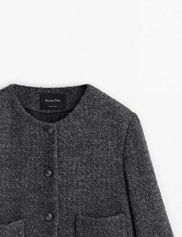 Jacheta Massimo Dutti, gri Gri