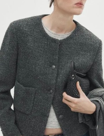 Jacheta Massimo Dutti, gri