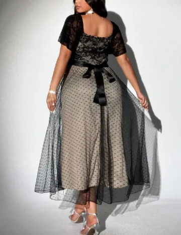 Rochie medie SHEIN CURVE, negru Negru