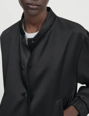 Jacheta Massimo Dutti, negru Negru