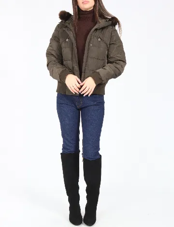 Geaca Zara, verde Verde