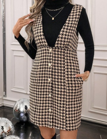 Rochie scurta Emery Rose, crem