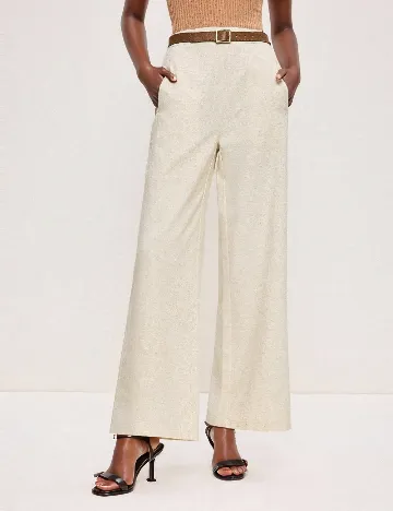 Pantaloni SHEIN, bej Crem