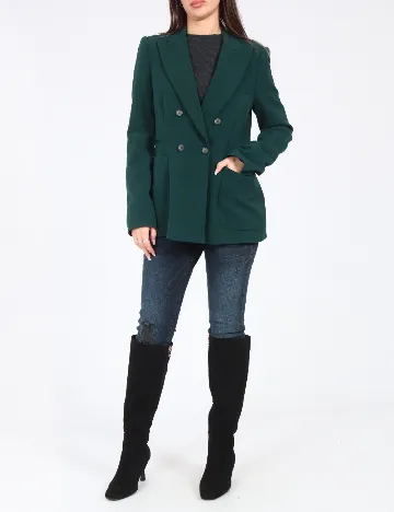 Sacou Zara, verde inchis Verde