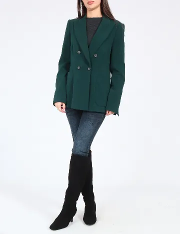 Sacou Zara, verde inchis Verde