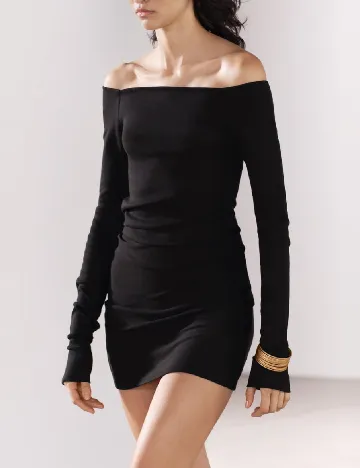 Rochie scurta Zara, negru Negru