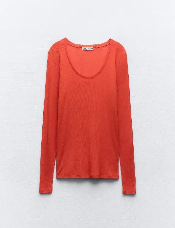 Bluza Zara, portocaliu Portocaliu