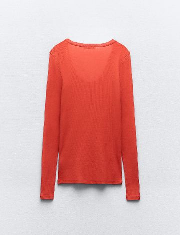 Bluza Zara, portocaliu