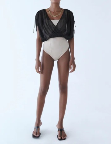 Top Zara, negru