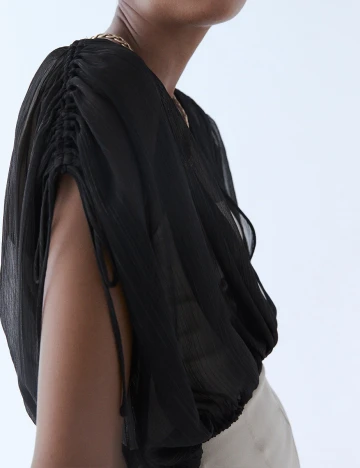 Top Zara, negru
