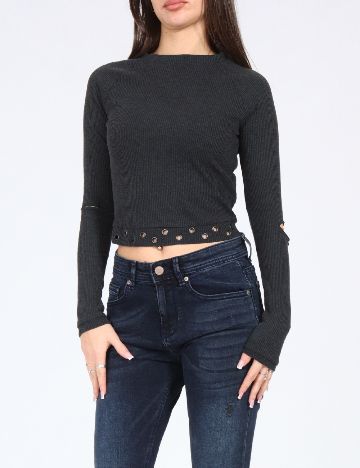 Bluza Bershka, gri inchis