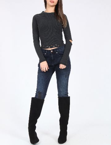 Bluza Bershka, gri inchis