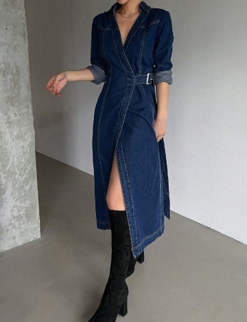 Rochie medie SHEIN, bleumarin