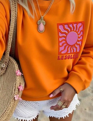 Bluza SHEIN, portocaliu