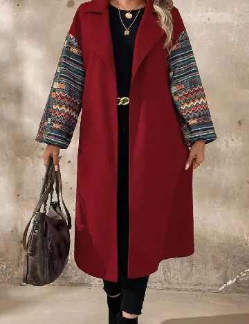 Palton SHEIN CURVE, visiniu Rosu