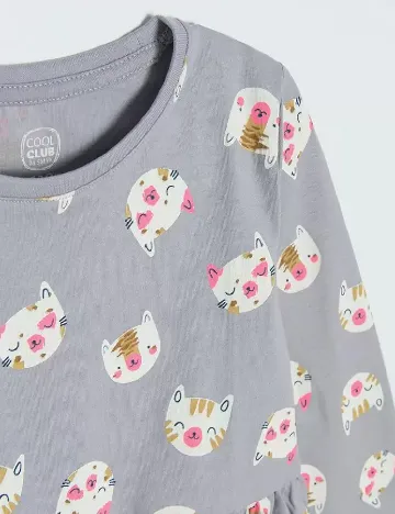 Rochie Cool Club, gri Gri