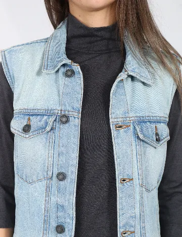 Vesta Pull&Bear, albastru deschis Albastru