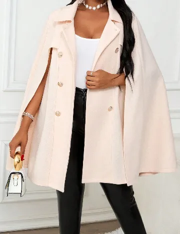 Poncho SHEIN CURVE, corai Roz