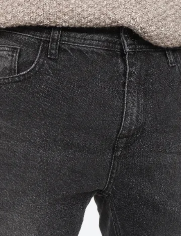 Blugi Pull&Bear, gri inchis Gri