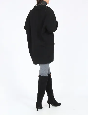 Sacou Oversize Zara, negru Negru