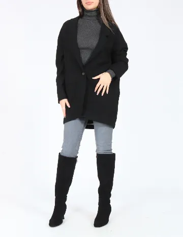 Sacou Oversize Zara, negru Negru