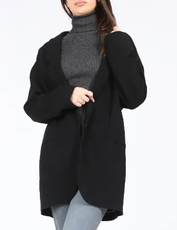 Sacou Oversize Zara, negru Negru