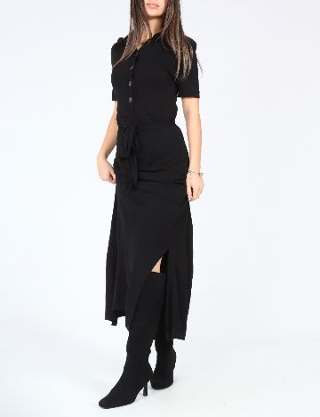 Rochie lunga Massimo Dutti, negru