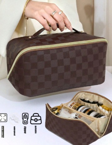 Geanta de cosmetice SHEIN, maro