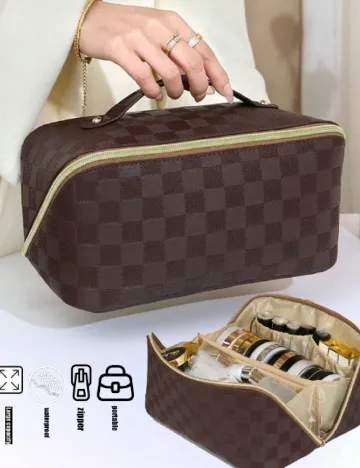 Geanta de cosmetice SHEIN, maro Maro