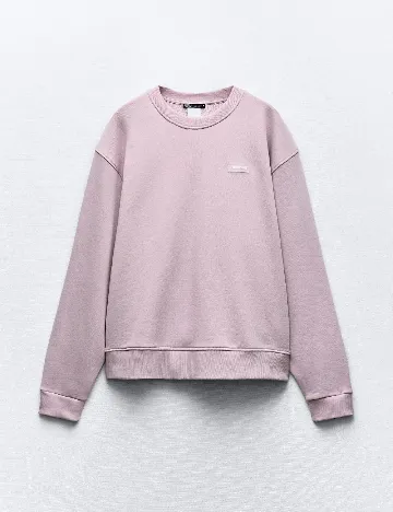 Bluza Oversize Zara, roz pudra inchis Roz