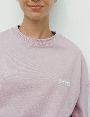 Bluza Oversize Zara, roz pudra inchis