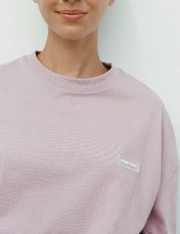 Bluza Oversize Zara, roz pudra inchis Roz