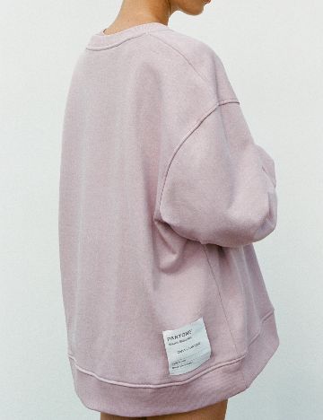 Bluza Oversize Zara, roz pudra inchis