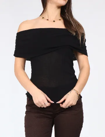 Top Zara, negru Negru