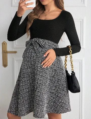 Rochie scurta SHEIN Maternity, negru Negru