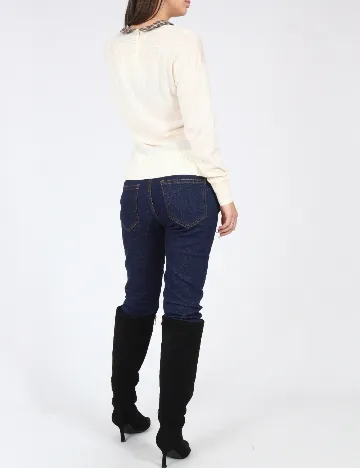 Bluza Zara, ecru Alb