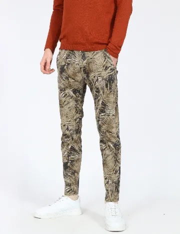 Pantaloni Zara, kaki Verde