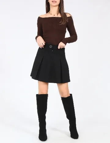 Fusta Zara, negru Negru