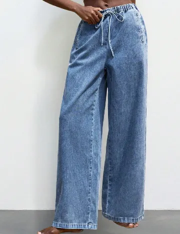 Pantaloni SHEIN, albastru Albastru