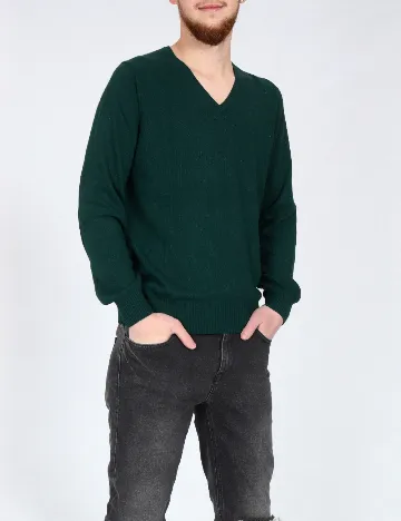 Bluza Zara, verde inchis Verde