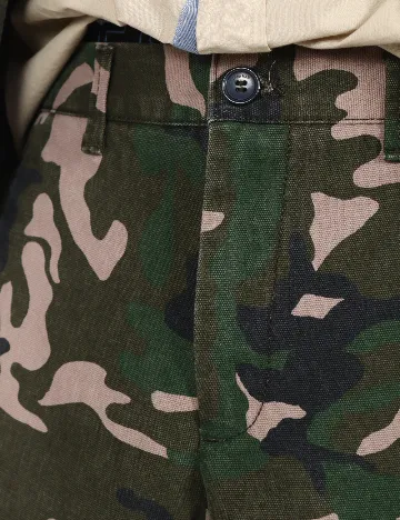 Pantaloni Zara, army Verde