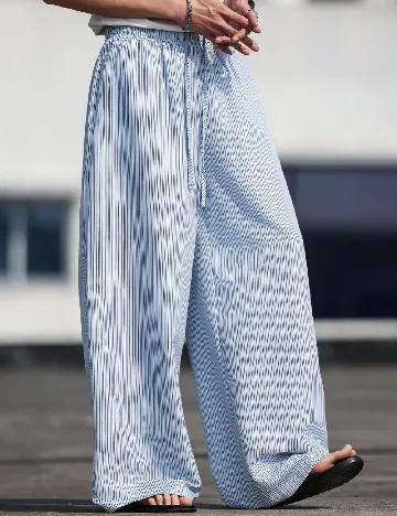 Pantaloni SHEIN, albastru Albastru