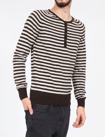 Bluza Zara, maro/ecru